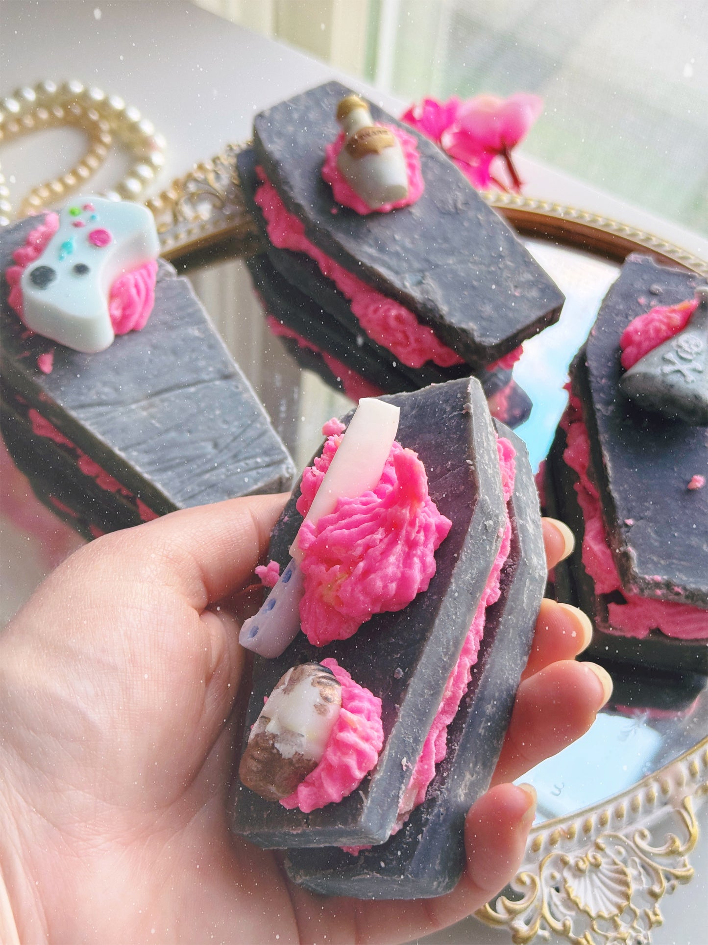 "Game Over" - Sweet Pea, Lilac, Wisteria, Peony