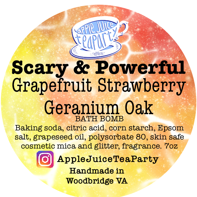 “Scary & Powerful" Grapefruit Strawberry Geranium Oak
