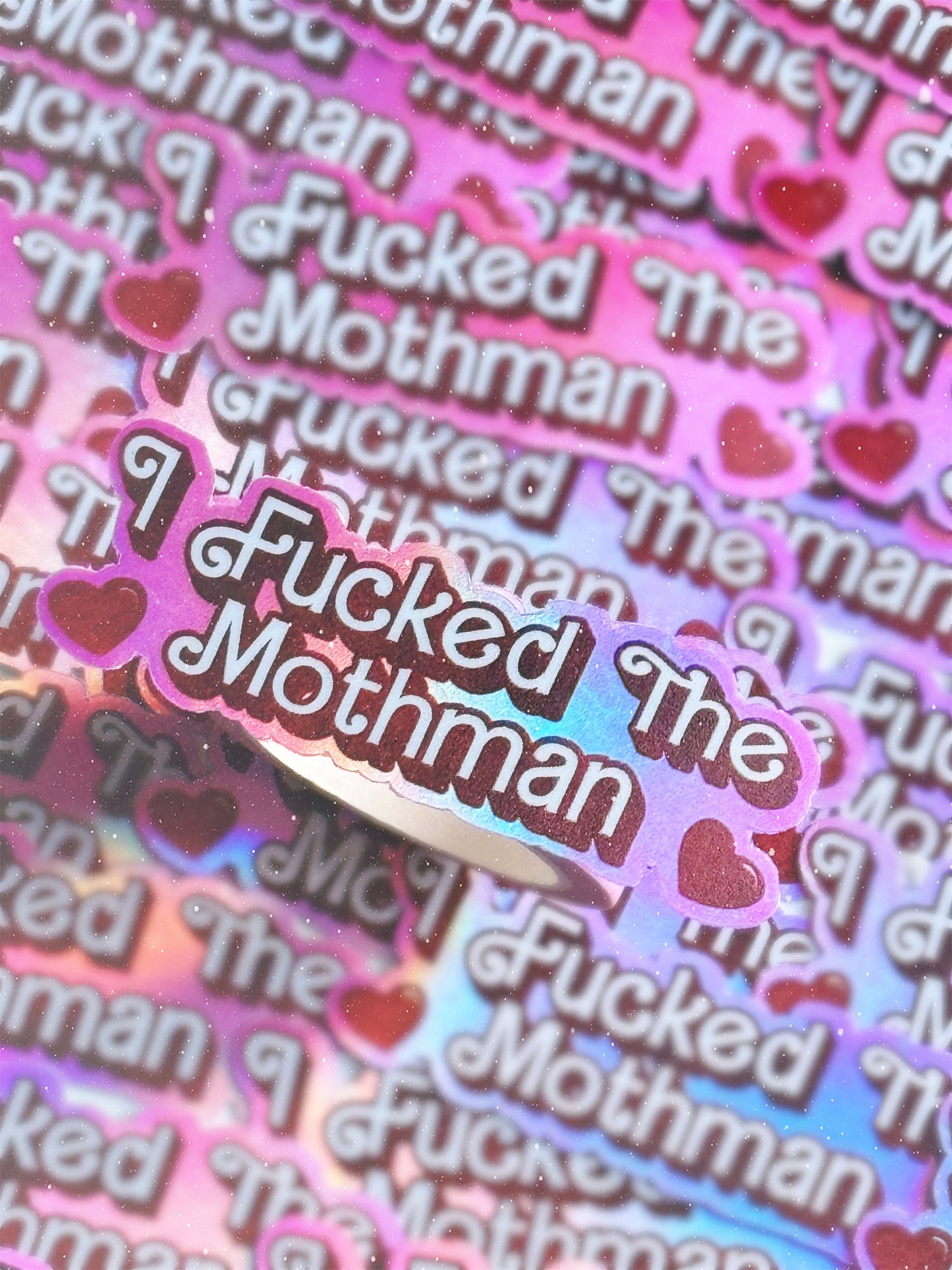 I Fucked The Mothman Vinyl Sticker