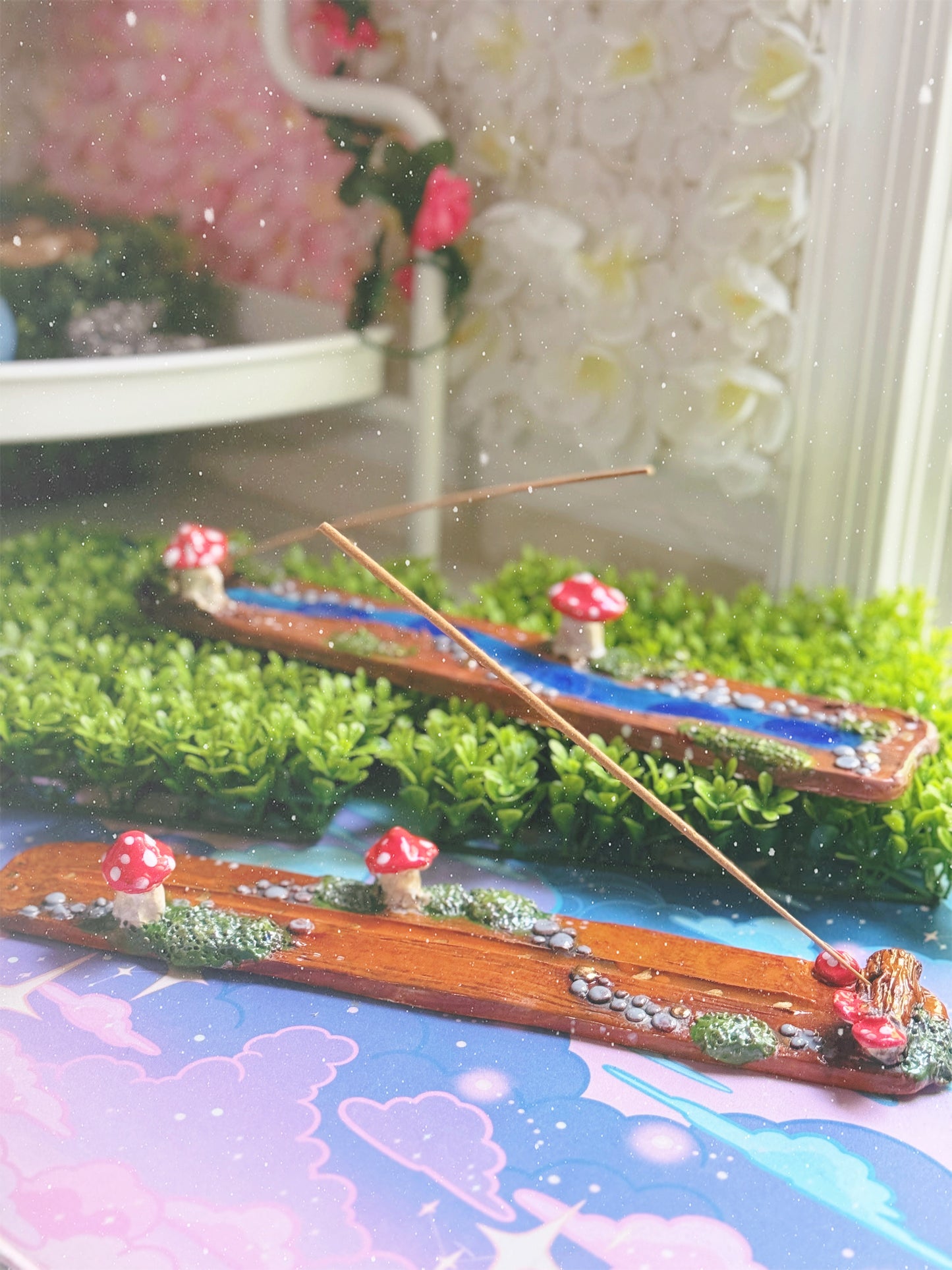 Ceramic Forest Incense Burner