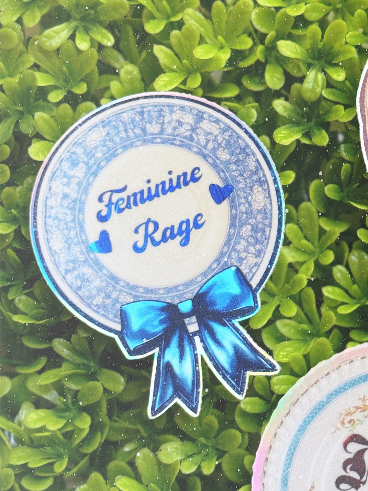 Feminine Rage Dirty Dish Vinyl Sticker
