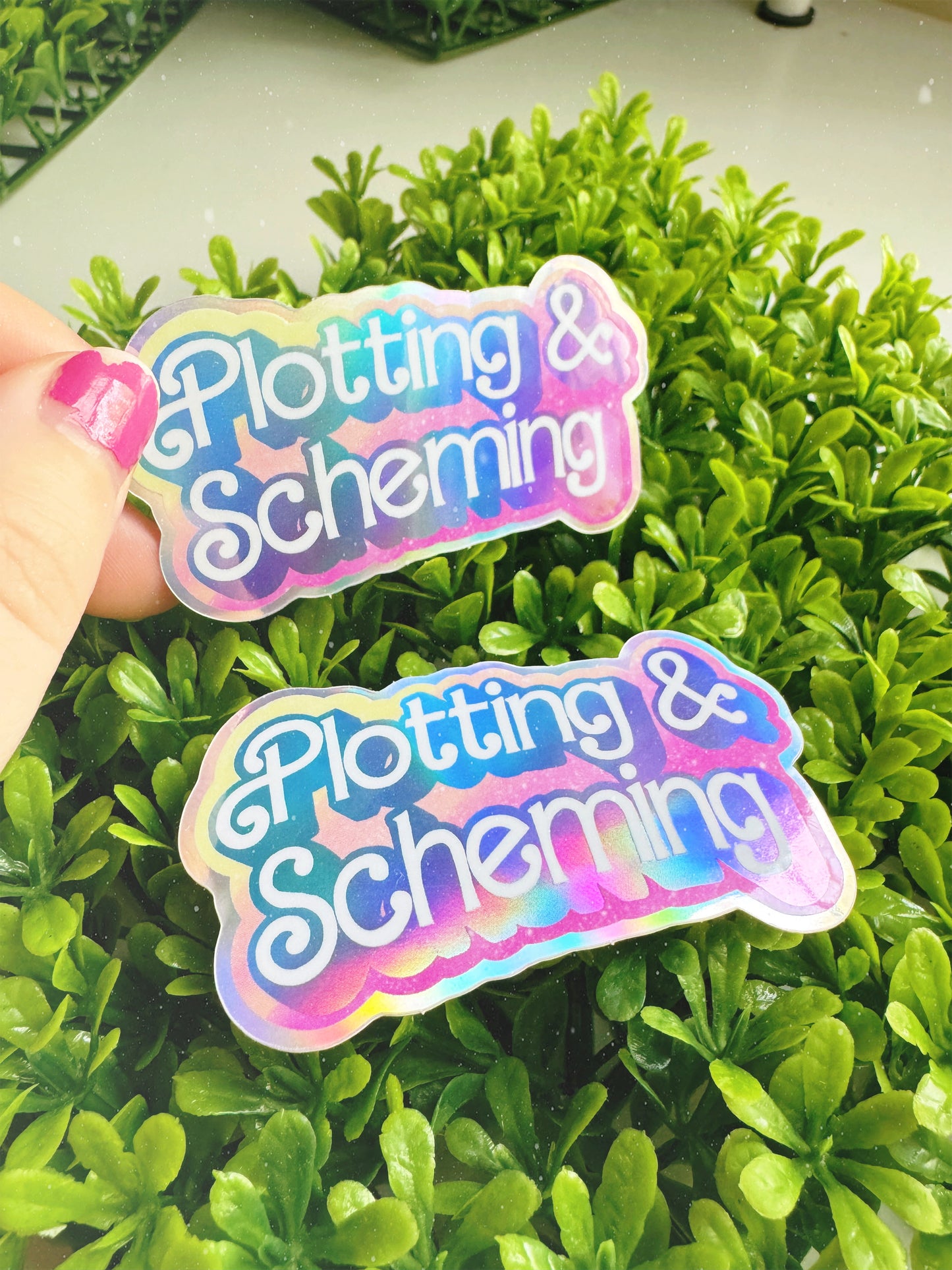 Plotting & Scheming Vinyl Sticker