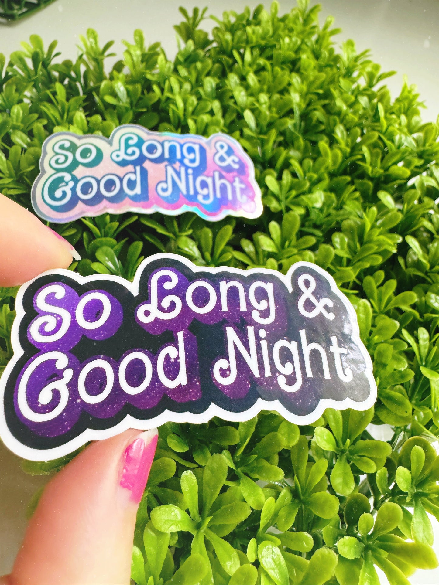 So Long & Good Night Vinyl Sticker