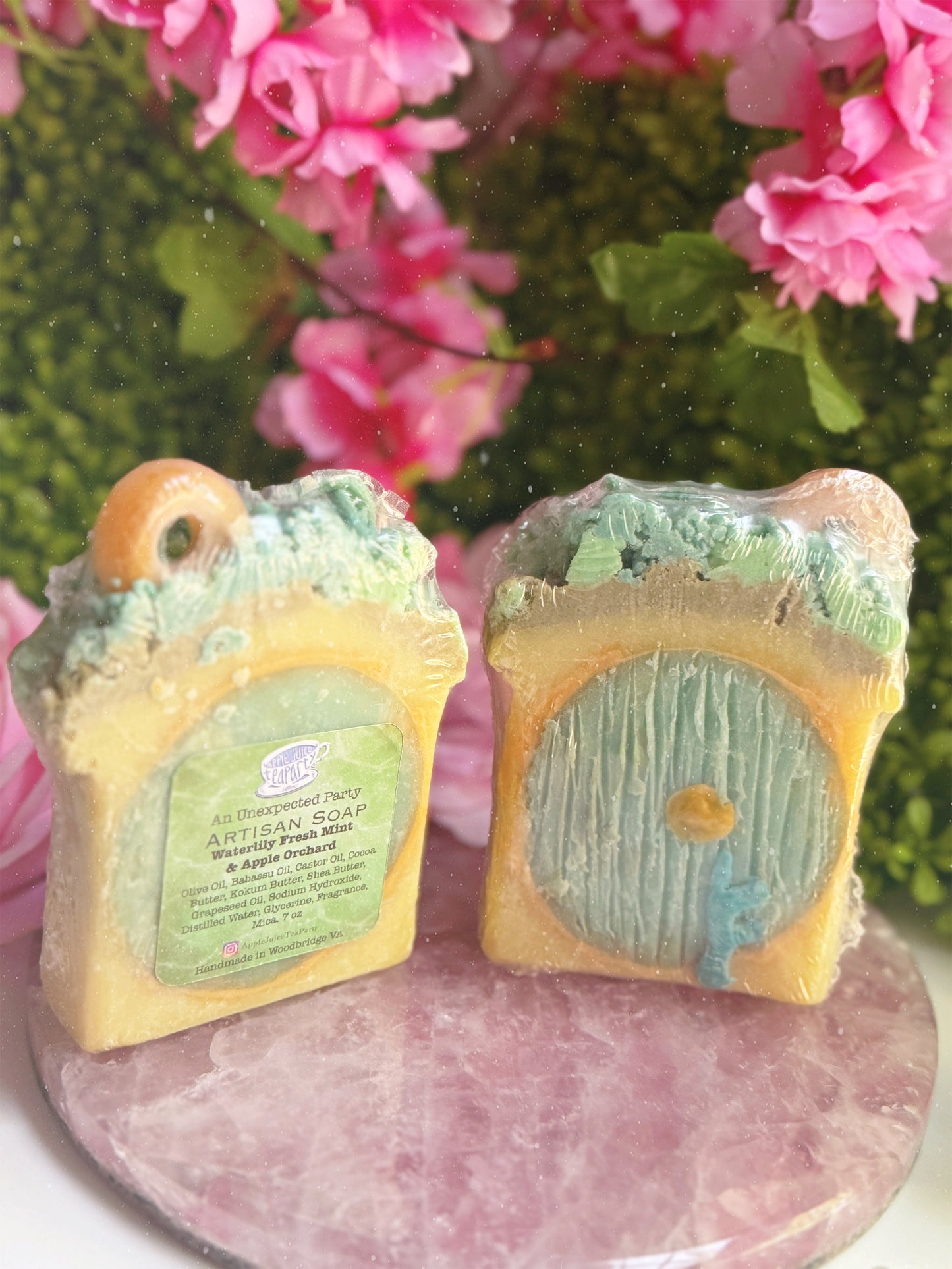 "An Unexpected Party" - Waterlily Fresh Mint & Apple Orchard Babassu Soap