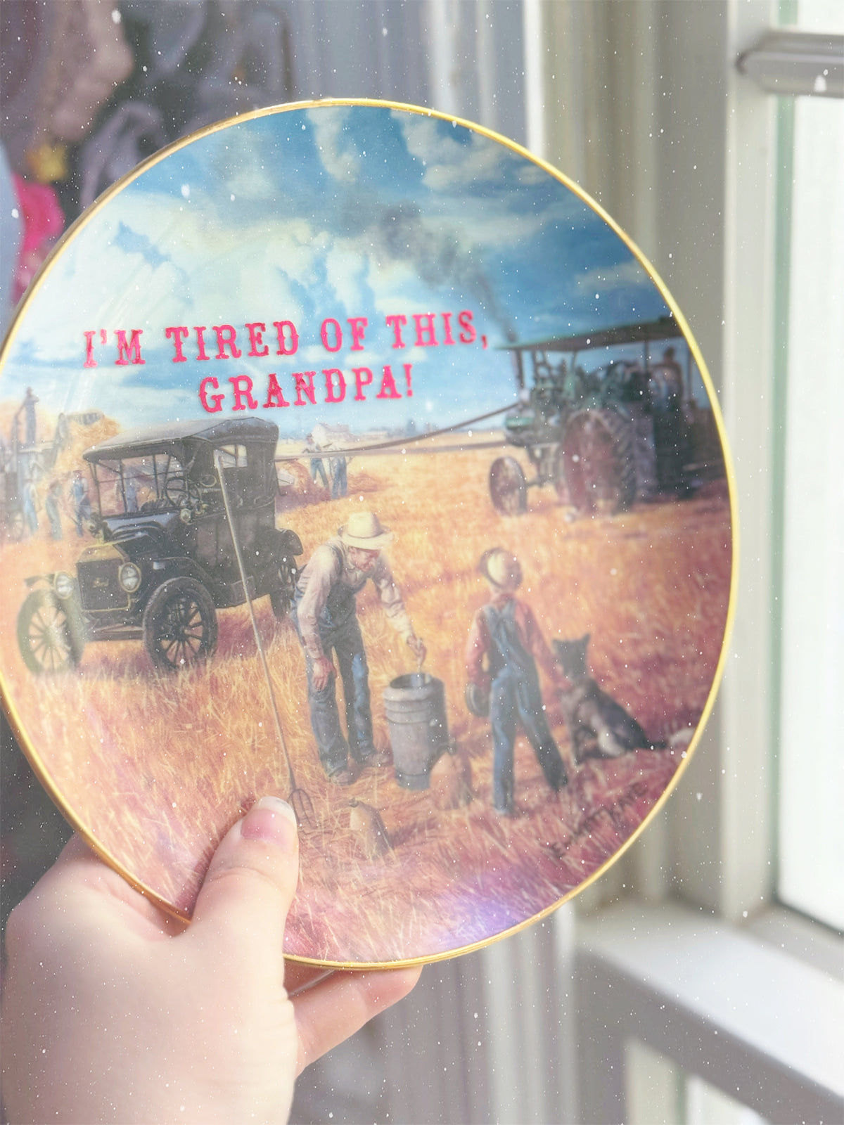 I'm Tired of this Grandpa! - Dirty Dish - Wall Decor