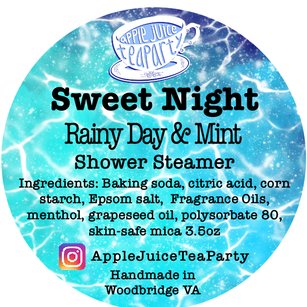 “Sweet Night" - Rainy Day & Mint Menthol Shower Steamer