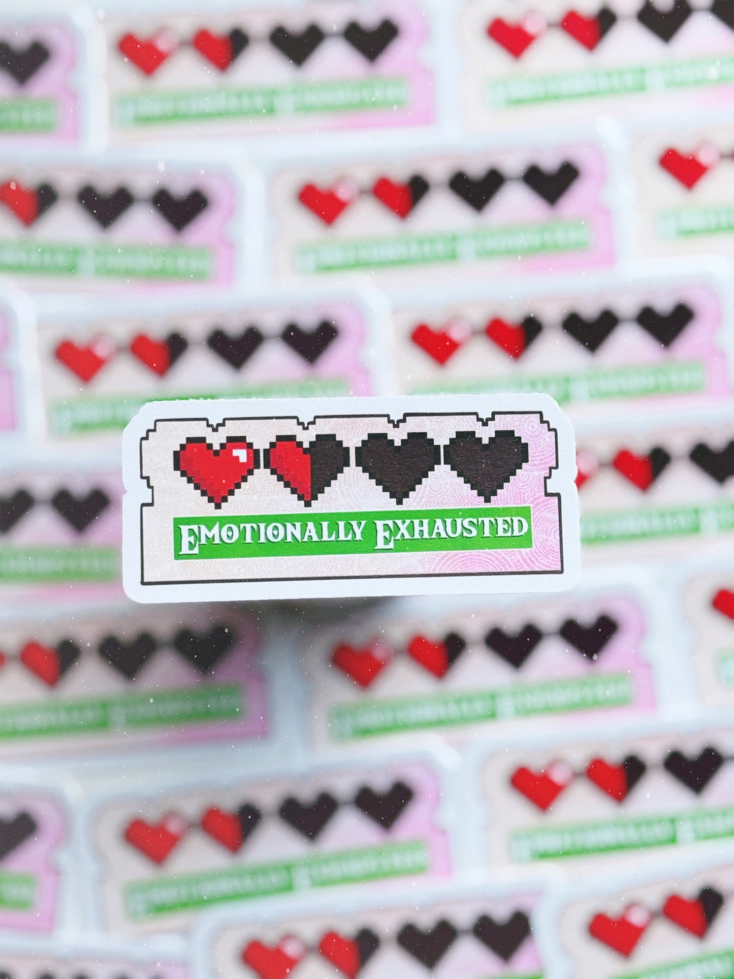 Emotionally Exhausted Vinyl Sticker