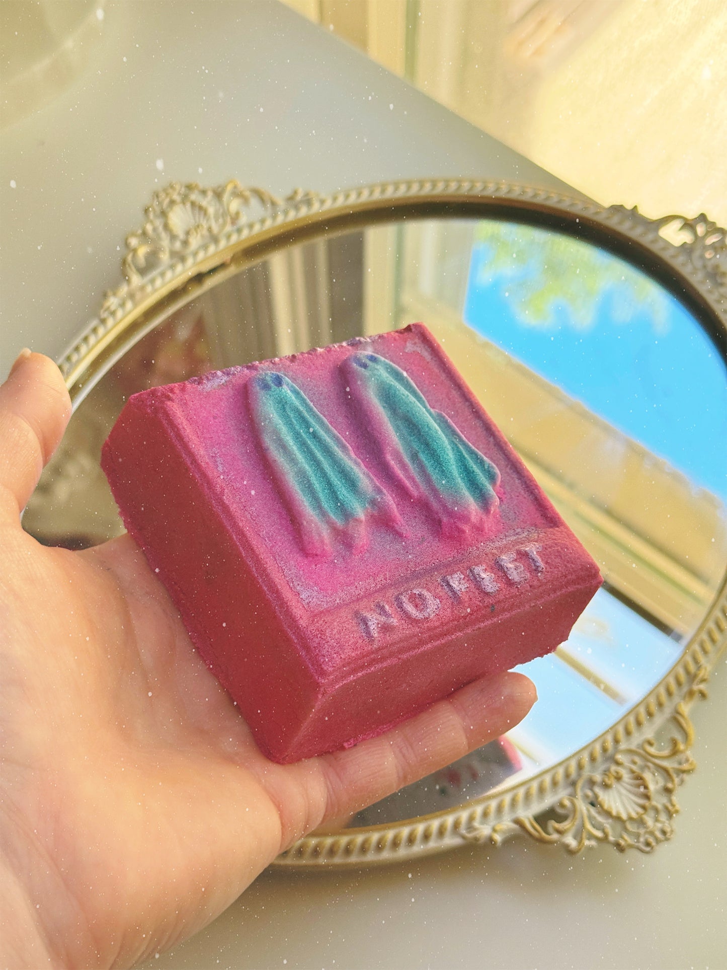 "Strange & Unusual" - Blue Raspberry Slushie bath Bomb