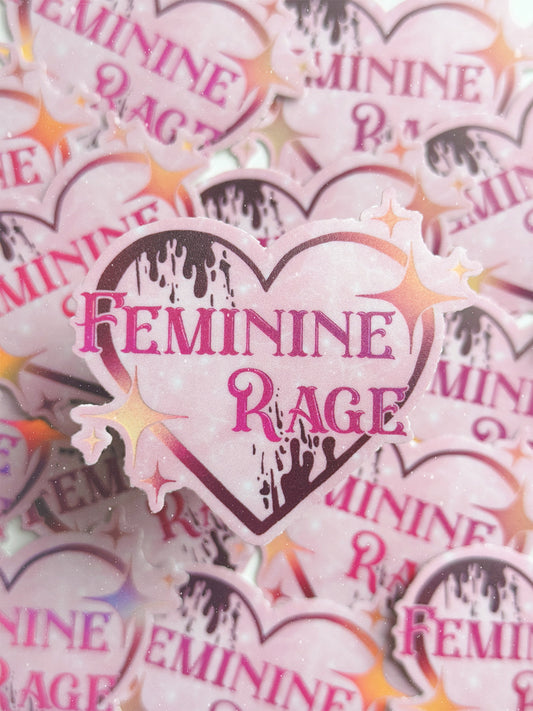 Feminine Rage Vinyl Sticker