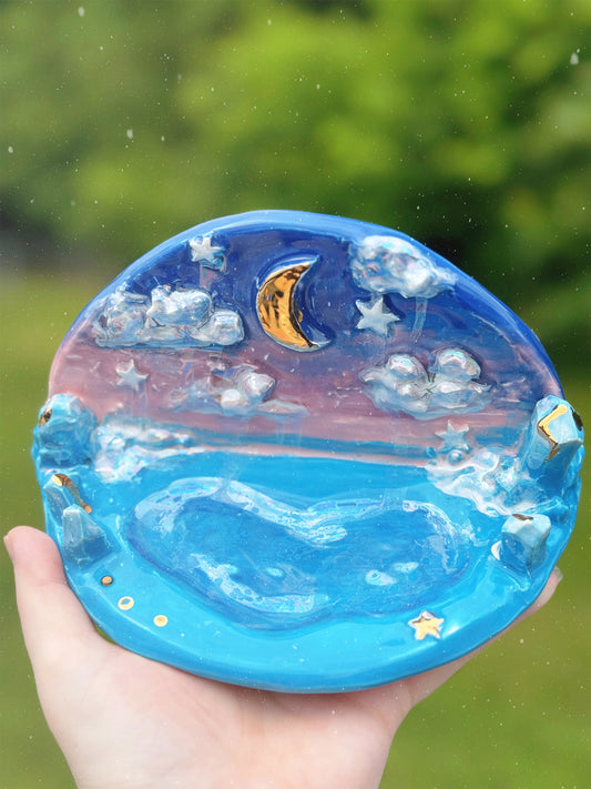 Ceramic Crystal Moon Alter