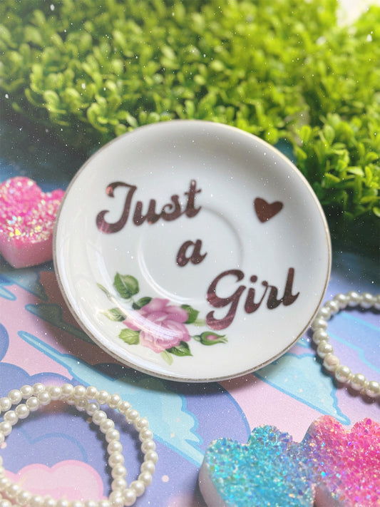 Just a Girl - Dirty Dish - Wall Decor