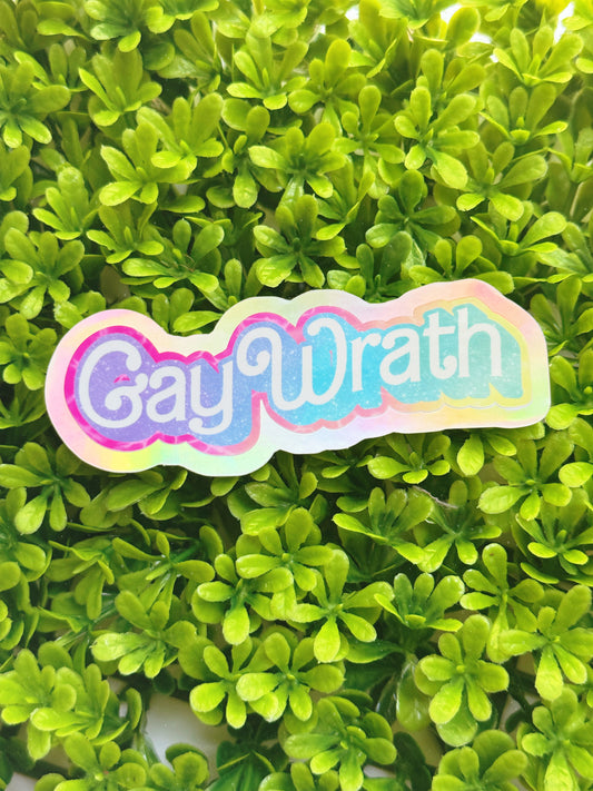Gay Wrath Vinyl Sticker