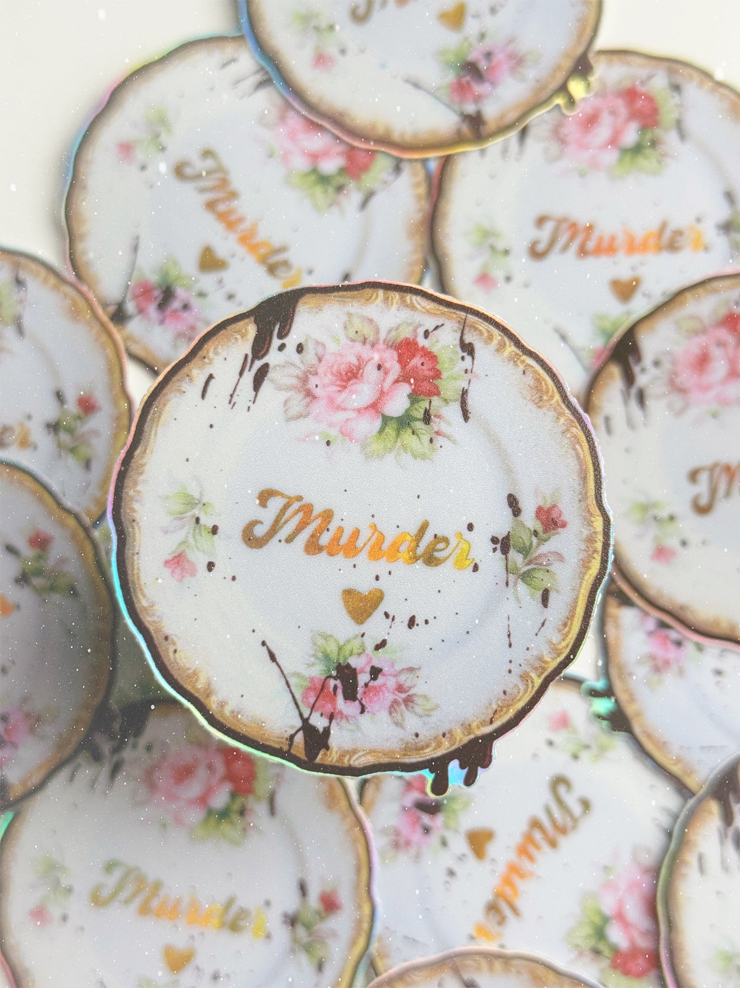 Murder Dirty Dish Vinyl Sticker