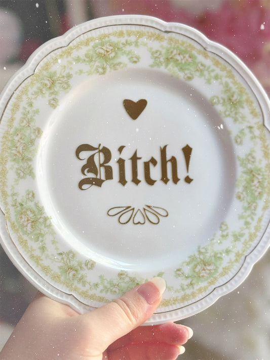 Bitch! - Dirty Dish - Wall Decor