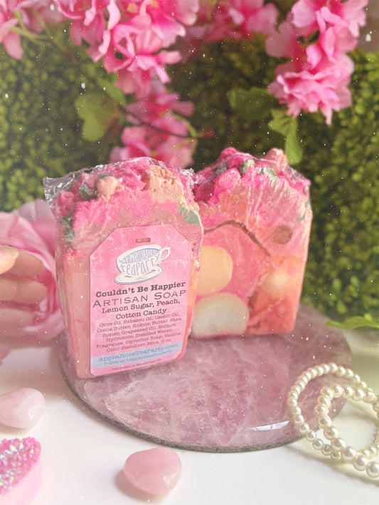 "Couldn't Be Happier" - Lemon Sugar, Peach, Cotton Candy Babassu Soap
