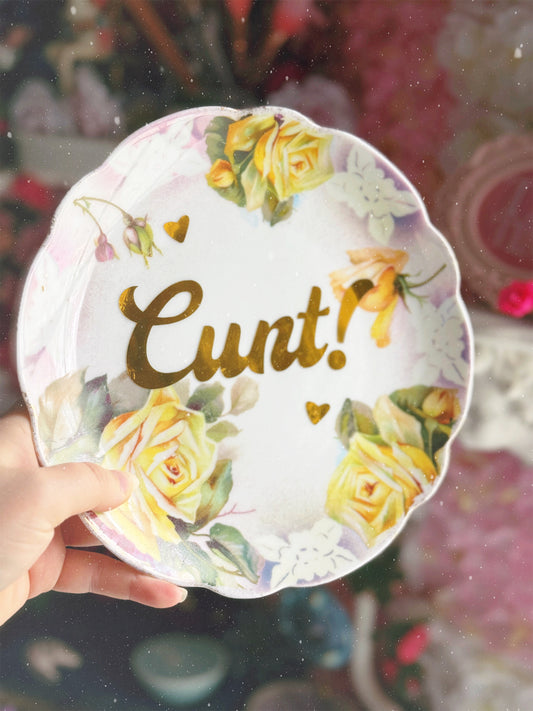 Cunt!- Dirty Dish - Wall Decor