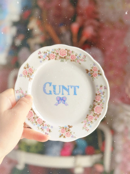 Cunt - Dirty Dish - Wall Decor