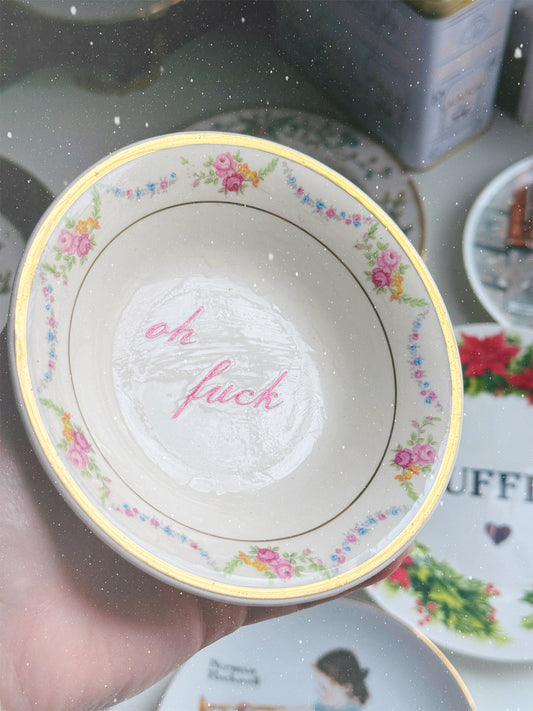 Oh Fuck - Dirty Dish - Trinket Tray