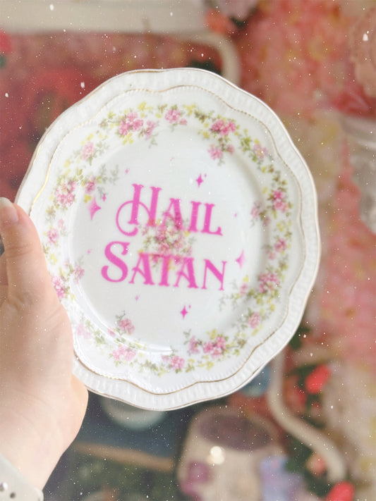 Hail Satan- Dirty Dish - Wall Decor