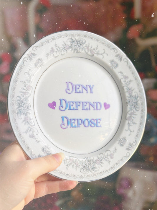 Deny Defend Depose - Dirty Dish - Wall Decor