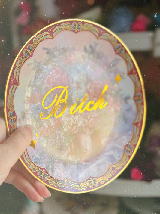 Bitch - Dirty Dish - Wall Decor