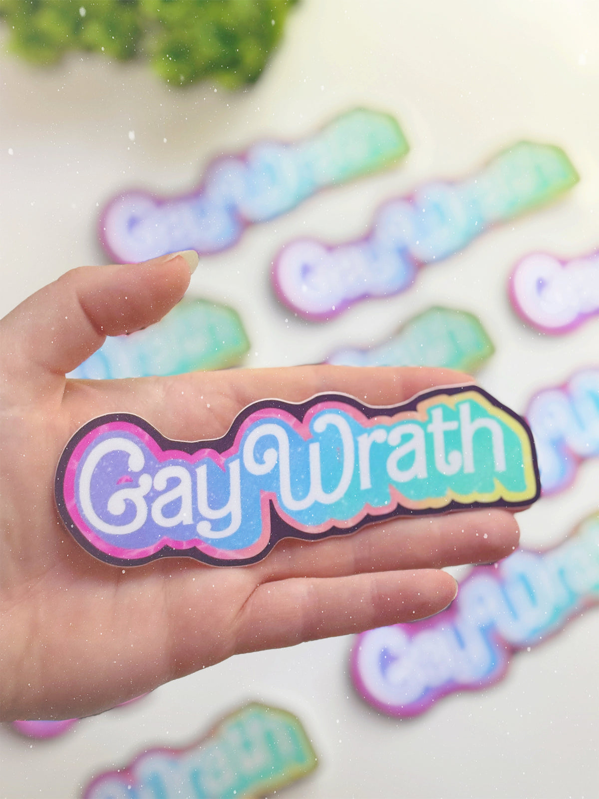 Jumbo Gay Wrath Vinyl Sticker