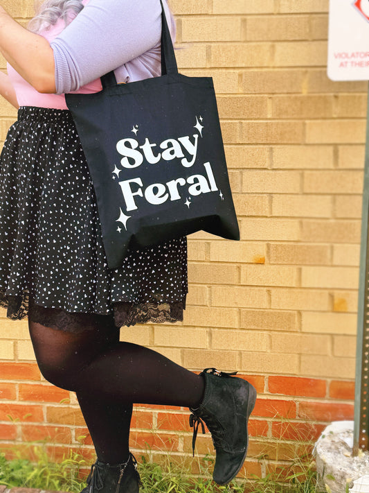 Stay Feral Tote Bag