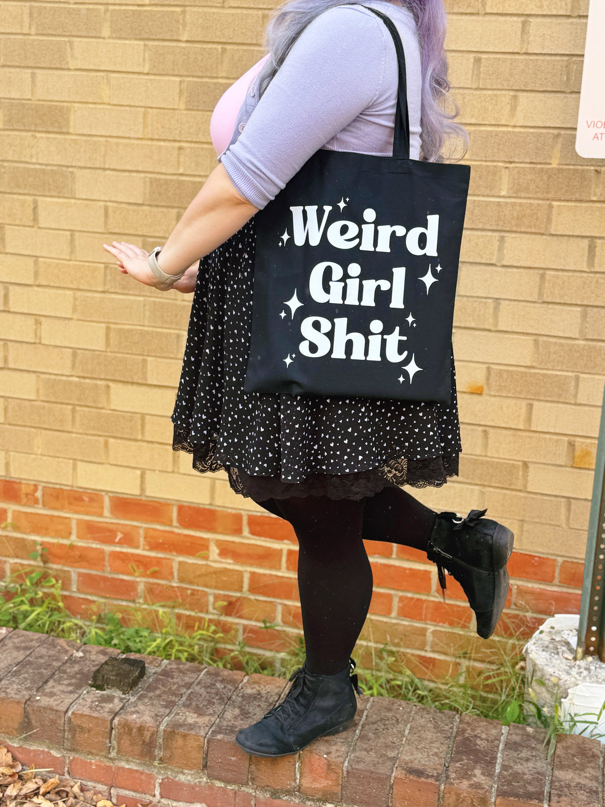 Weird Girl Shit Tote Bag