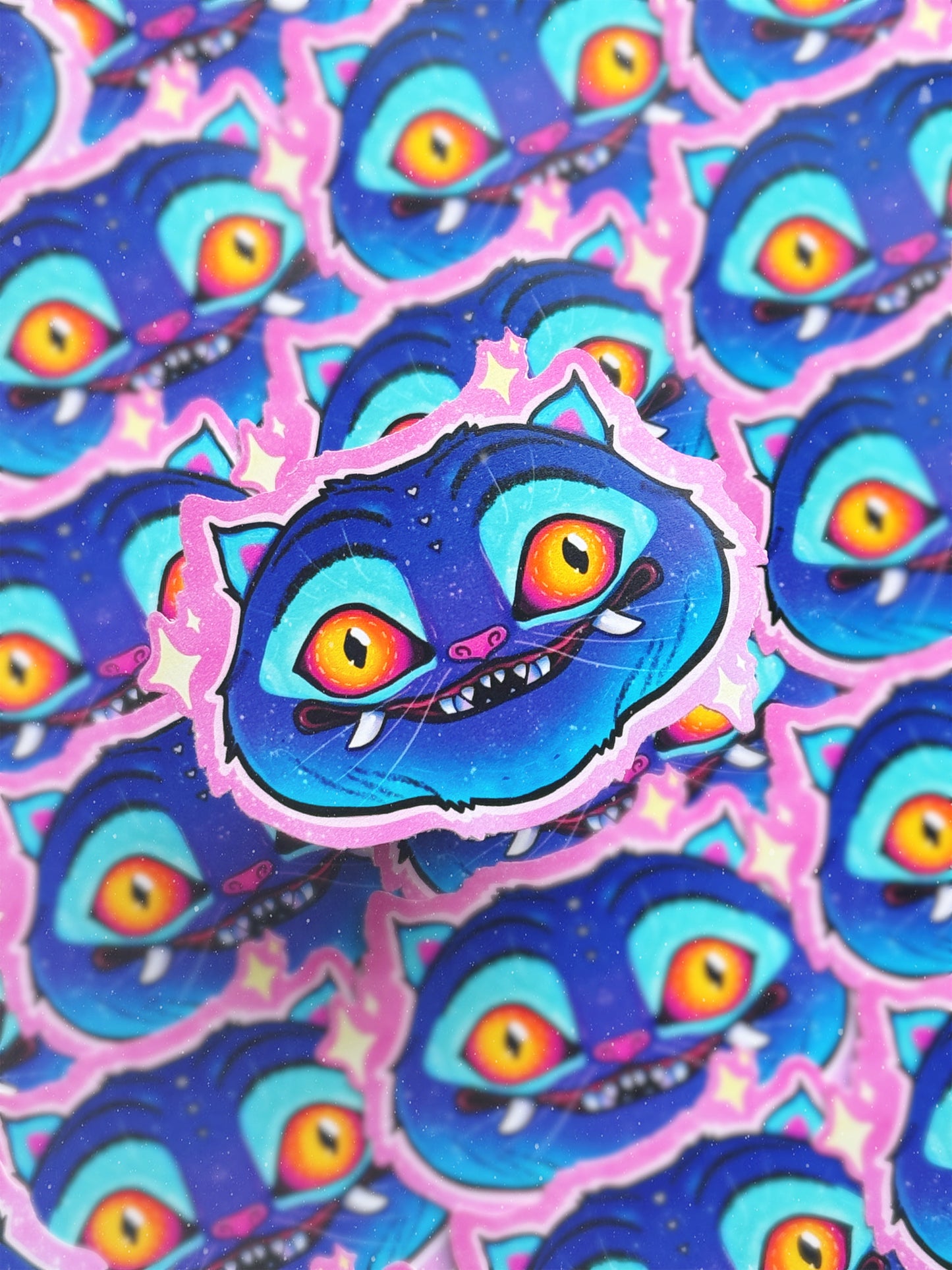 Demon Tiger Vinyl Sticker
