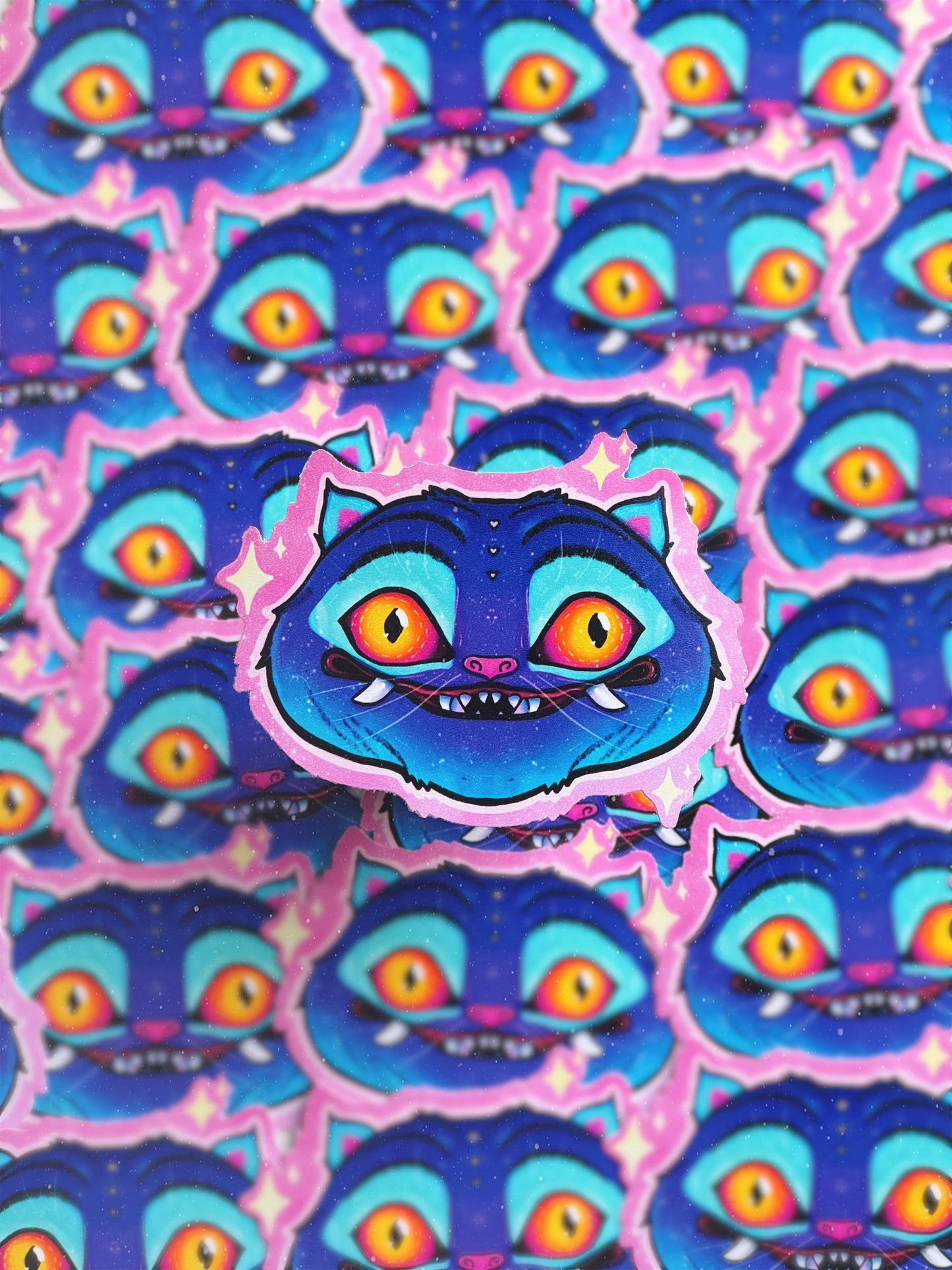 Demon Tiger Vinyl Sticker