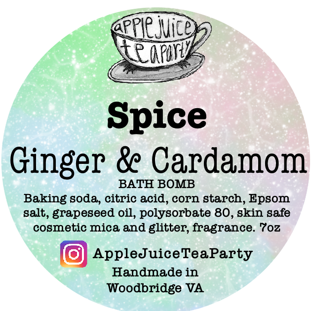“Spice" Ginger & Cardamom Bath Bomb