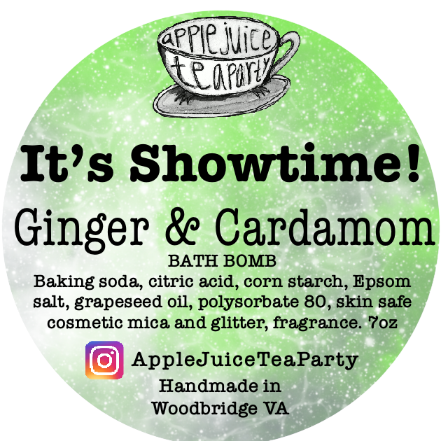 “It's Showtime" Ginger & Cardamom Bath Bomb