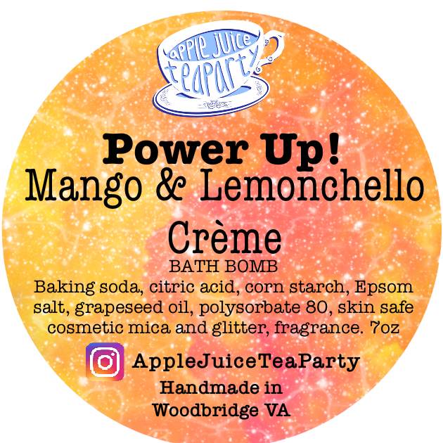 “Power Up!" Mango & Lemonchello Creme Bath Bomb (Copy)